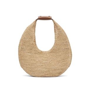 STAUD
Tan Large Raffia Moon Tote